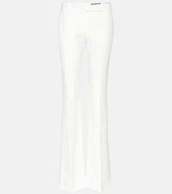 Alexander McQueen Flared-Hose Aus Crêpe