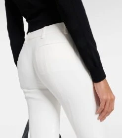 Alexander McQueen Flared-Hose Aus Crêpe -LORO PIANA Verkaufsgeschäft P00270199 d3