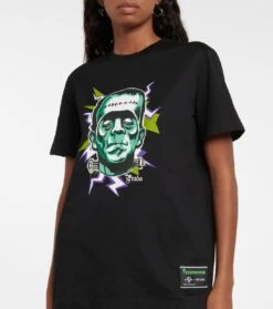 Prada Bedrucktes T-Shirt Aus Baumwolle 7 Prada Bedrucktes T-Shirt Aus Baumwolle -LORO PIANA Verkaufsgeschäft P00405568 d1