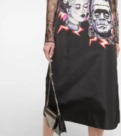 Prada Bedrucktes Midikleid Mit Spitze -LORO PIANA Verkaufsgeschäft P00410489 d3