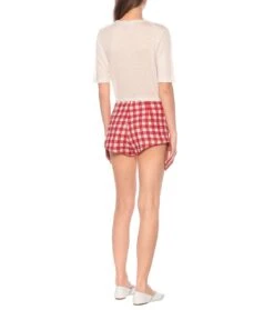 Miu Miu Karierte Shorts Aus Tweed 7 Miu Miu Karierte Shorts Aus Tweed -LORO PIANA Verkaufsgeschäft P00441572 b2