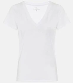 Vince T-Shirt Aus Baumwoll-Jersey