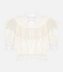 Miu Miu Top Aus Guipure-Spitze