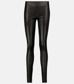 The Row Lederleggings Moto