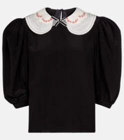 Miu Miu Bluse Aus Seide