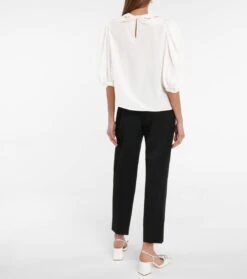 Miu Miu Top Aus Seide -LORO PIANA Verkaufsgeschäft P00528383 b2