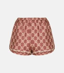 Gucci Shorts GG Supreme Aus Seide