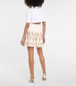 ALAIA Shorts Aus Jacquard -LORO PIANA Verkaufsgeschäft P00546568 b2