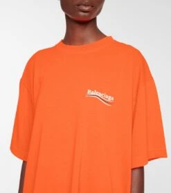 Balenciaga Bedrucktes T-Shirt Aus Jersey -LORO PIANA Verkaufsgeschäft P00571428 d2