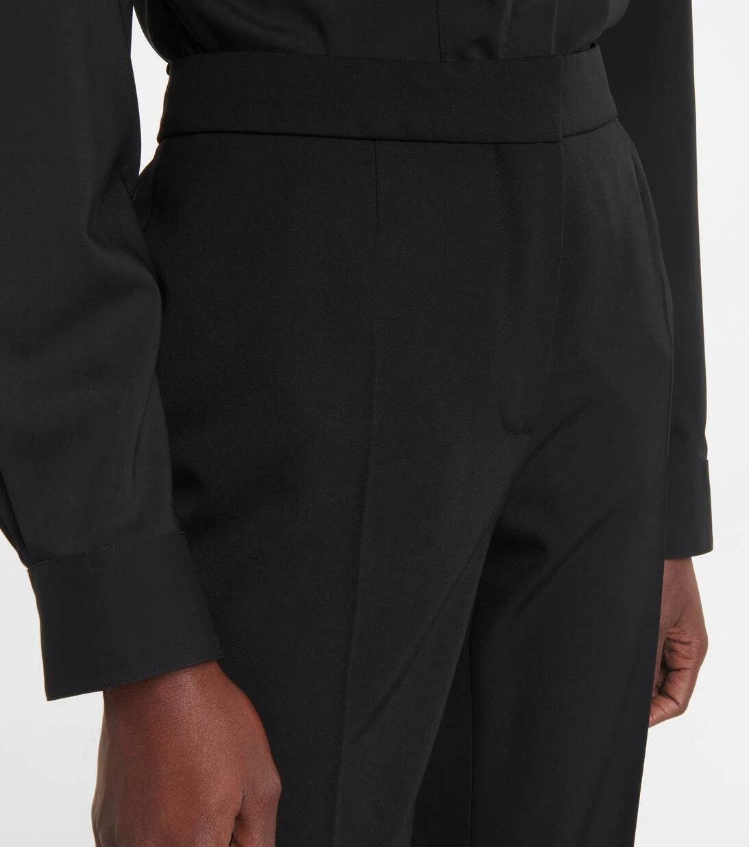 ALAIA High-Rise-Hose Aus Baumwolle 4 ALAIA High-Rise-Hose Aus Baumwolle – Bild 4