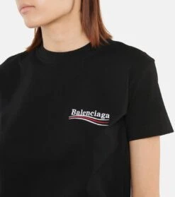 Balenciaga T-Shirt Aus Baumwolle Mit Logo -LORO PIANA Verkaufsgeschäft P00579776 d1