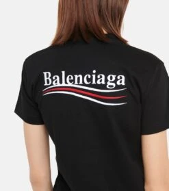 Balenciaga T-Shirt Aus Baumwolle Mit Logo -LORO PIANA Verkaufsgeschäft P00579776 d2