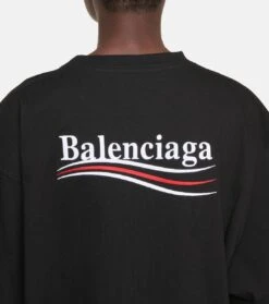 Balenciaga Oversize T-Shirt Aus Baumwolle -LORO PIANA Verkaufsgeschäft P00579777 d2