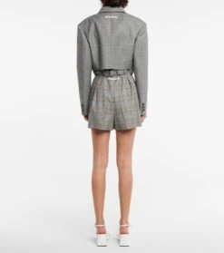 Miu Miu Shorts Aus Schurwolle -LORO PIANA Verkaufsgeschäft P00624059 b2