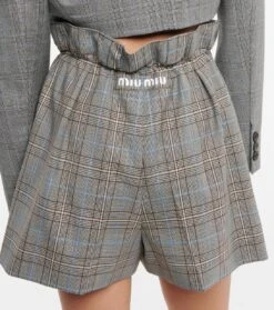 Miu Miu Shorts Aus Schurwolle -LORO PIANA Verkaufsgeschäft P00624059 d2