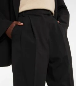 The Frankie Shop High-Rise-Hose Bea Aus Twill -LORO PIANA Verkaufsgeschäft P00626020 d1