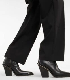 The Frankie Shop High-Rise-Hose Bea Aus Twill -LORO PIANA Verkaufsgeschäft P00626020 d2