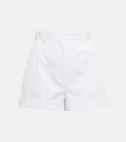 Dolce & Gabbana High-Rise Shorts Aus Baumwoll-Gabardine
