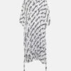 Balenciaga Midikleid New Scribble Aus Seide