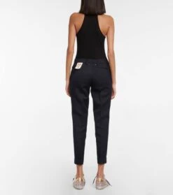 Golden Goose Mid-Rise-Hose Aus Twill 7 Golden Goose Mid-Rise-Hose Aus Twill -LORO PIANA Verkaufsgeschäft P00640414 b2