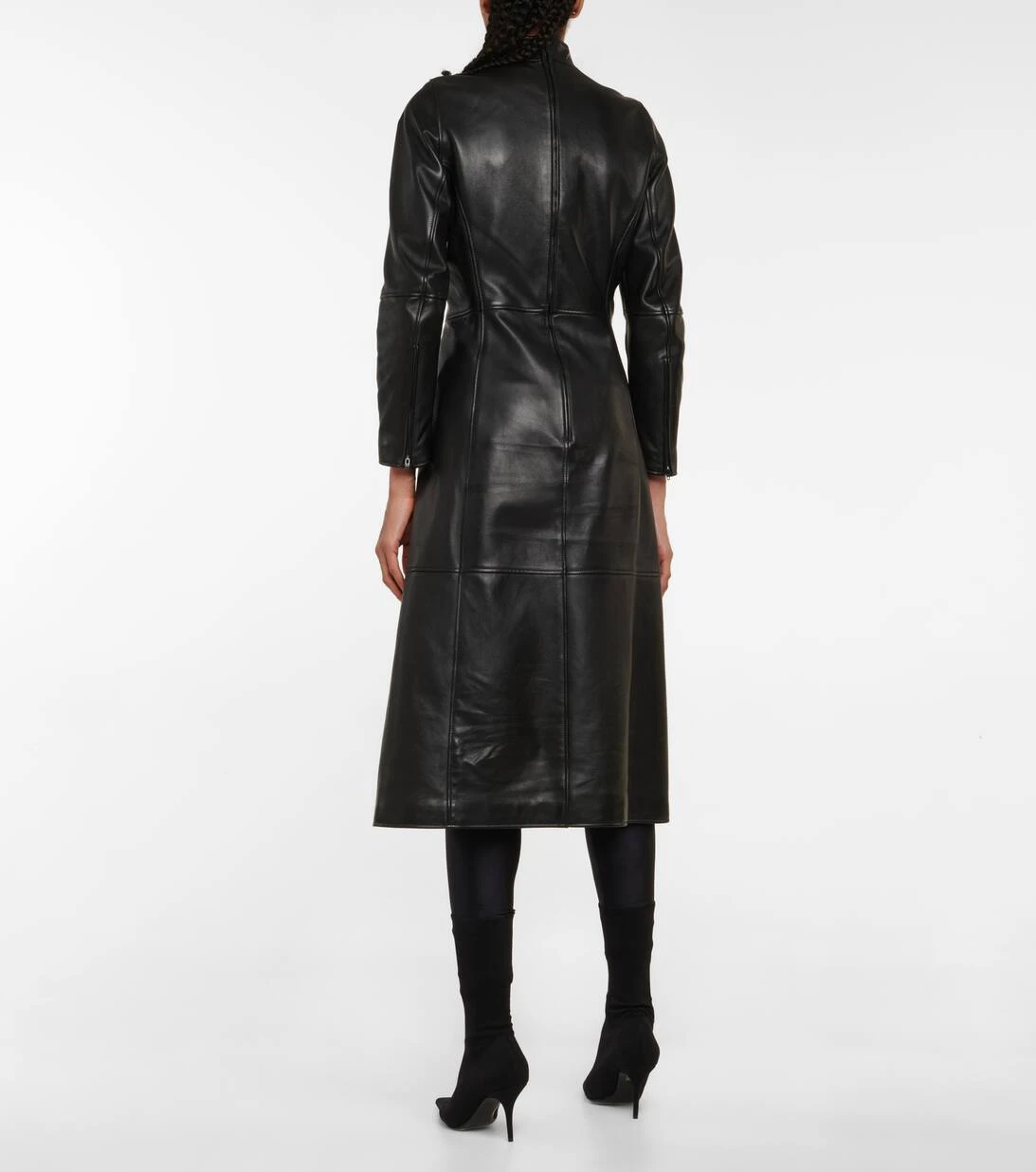 Balenciaga Midikleid Aus Leder 3 Balenciaga Midikleid Aus Leder – Bild 3