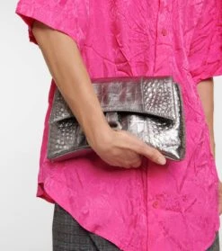 Balenciaga Oversize-Hemd Aus Jacquard -LORO PIANA Verkaufsgeschäft P00670243 d2