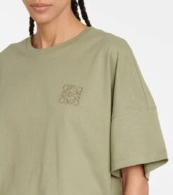 Loewe T-Shirt Anagram Aus Baumwoll-Jersey -LORO PIANA Verkaufsgeschäft P00685891 d1