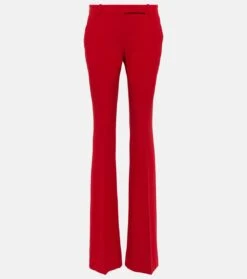 Alexander McQueen Mid-Rise-Hose Aus Crêpe