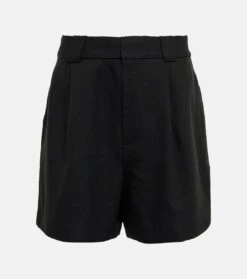 Shorts Aus Einem Leinengemisch