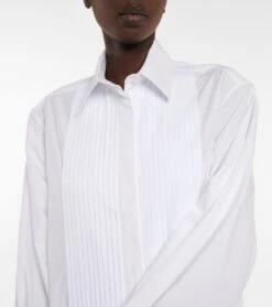 ALAIA Maxi-Hemdblusenkleid Aus Baumwolle 9 ALAIA Maxi-Hemdblusenkleid Aus Baumwolle -LORO PIANA Verkaufsgeschäft P00700673 d1