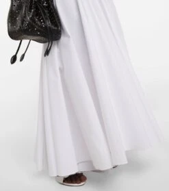 ALAIA Maxi-Hemdblusenkleid Aus Baumwolle 11 ALAIA Maxi-Hemdblusenkleid Aus Baumwolle -LORO PIANA Verkaufsgeschäft P00700673 d3