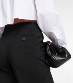 Miu Miu Mid-Rise-Hose Aus Einem Wollgemisch -LORO PIANA Verkaufsgeschäft P00710315 d2