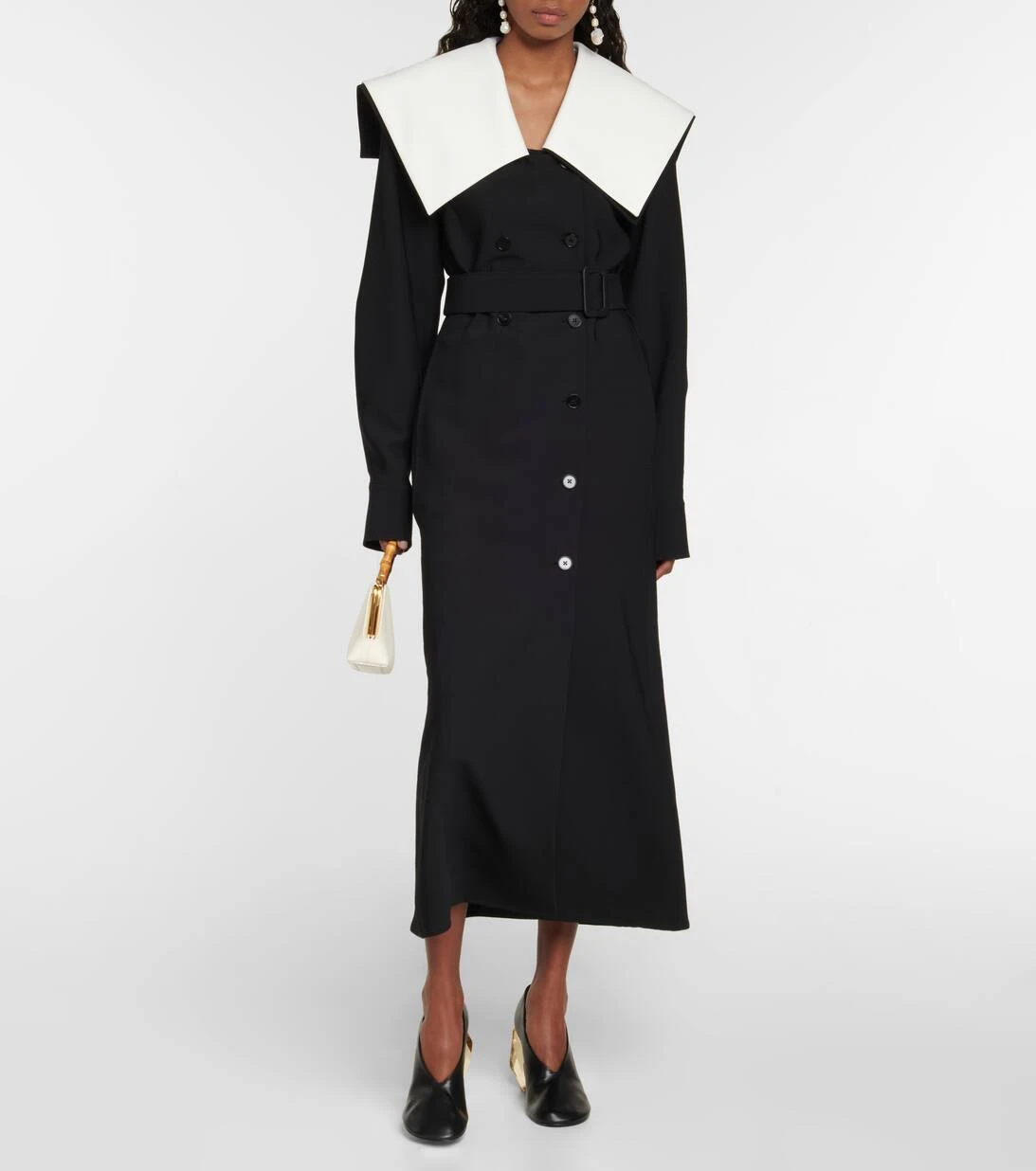 Jil Sander Mantel Aus Einem Wollgemisch 2 Jil Sander Mantel Aus Einem Wollgemisch – Bild 2