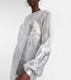 Robe Zahara Mit Pailletten -LORO PIANA Verkaufsgeschäft P00729937 d1