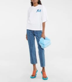 JW Anderson T-Shirt X Run Hany Aus Baumwolle -LORO PIANA Verkaufsgeschäft P00730850 b2