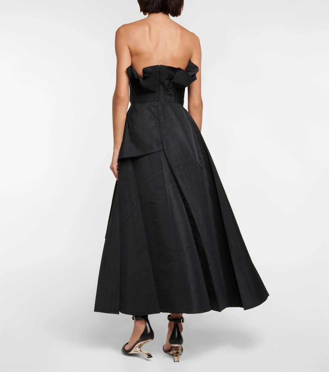 Alexander McQueen Robe Aus Faille 3 Alexander McQueen Robe Aus Faille – Bild 3