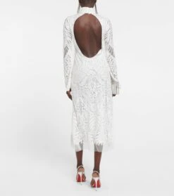 Bridal Midikleid Borghese Aus Spitze -LORO PIANA Verkaufsgeschäft P00739174 b2