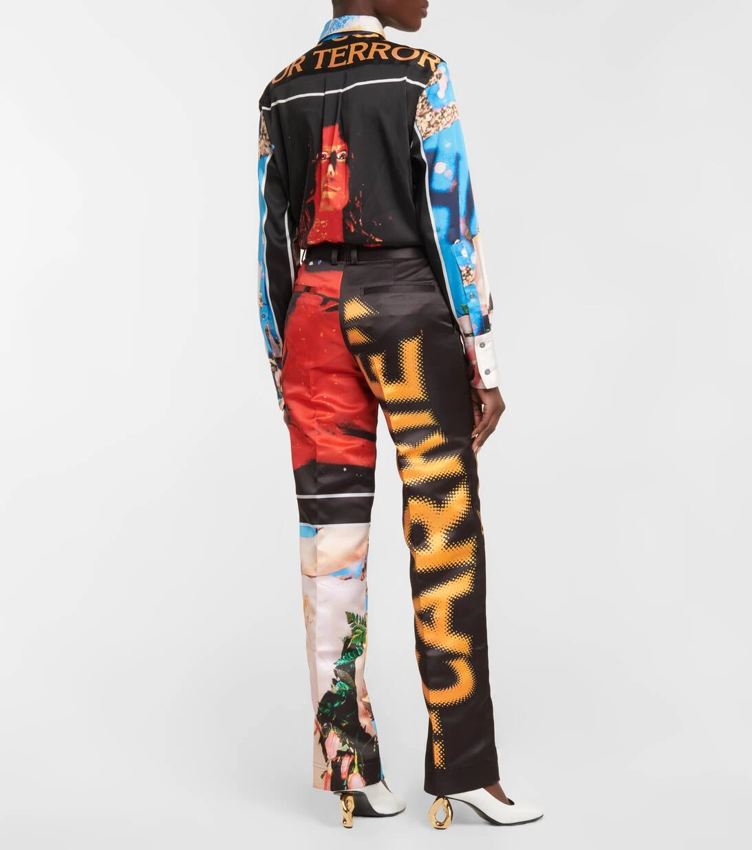 JW Anderson Bedruckte Hose Aus Satin 3 JW Anderson Bedruckte Hose Aus Satin – Bild 3