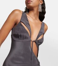 Maxikleid Aus Seidensatin -LORO PIANA Verkaufsgeschäft P00740978 d1