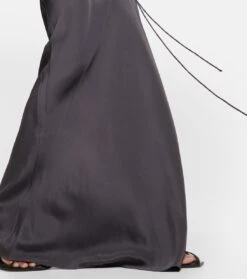 Maxikleid Aus Seidensatin -LORO PIANA Verkaufsgeschäft P00740978 d2