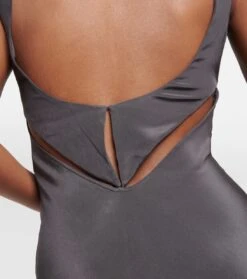 Maxikleid Aus Seidensatin -LORO PIANA Verkaufsgeschäft P00740978 d3