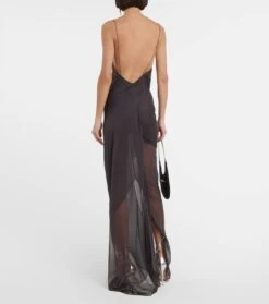 Maxikleid Aus Seide -LORO PIANA Verkaufsgeschäft P00740981 b2