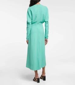Victoria Beckham Midikleid Aus Cady -LORO PIANA Verkaufsgeschäft P00742388 b2