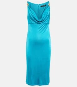 Versace Midikleid Medusa Aus Satin