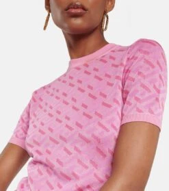 Versace Top La Greca Aus Jacquard -LORO PIANA Verkaufsgeschäft P00742491 d1