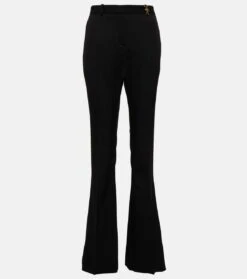 Versace High-Rise-Hose Aus Wolle