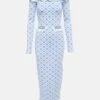 Midikleid Aus Jacquard-Strick