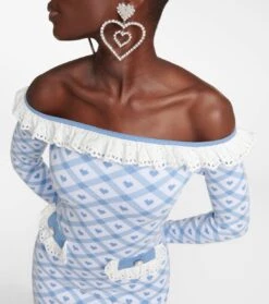 Midikleid Aus Jacquard-Strick -LORO PIANA Verkaufsgeschäft P00743450 d1