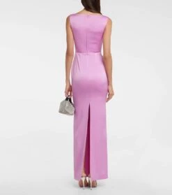 Robe Halse Aus Crêpe -LORO PIANA Verkaufsgeschäft P00744161 b2