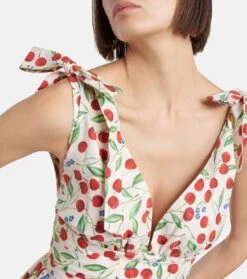 Carolina Herrera Midikleid Aus Einem Baumwollgemisch -LORO PIANA Verkaufsgeschäft P00744472 d1